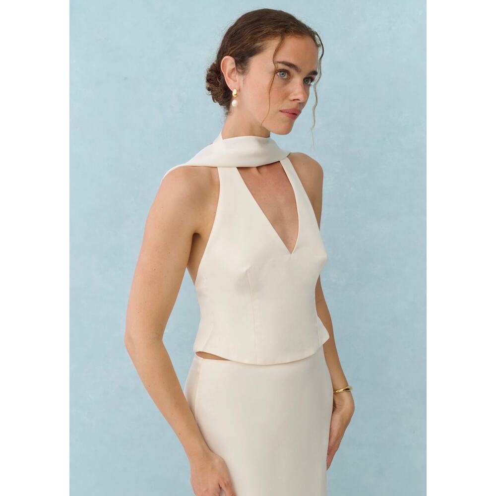 Few moda little white looks jade skirt top set $297 size 8 - Picture 2 of 4
